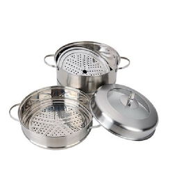 愛仕達ASD 26cm二層蒸鍋 304不銹鋼材質，電磁爐通用，兼顧實用與健康