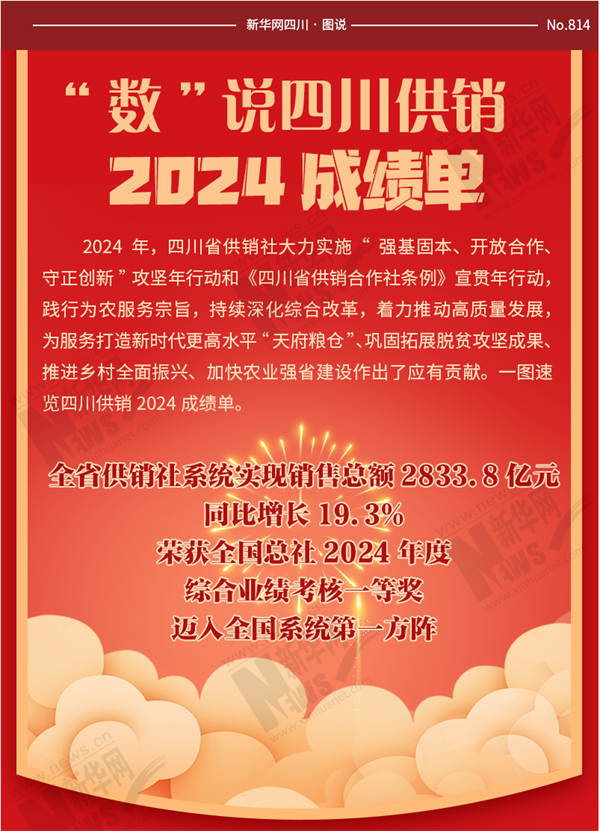 新華網(wǎng)圖表｜“數(shù)”說四川供銷2024成績單